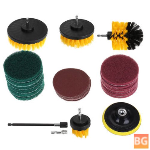 34pc Drill Brush Cleaning Kit
