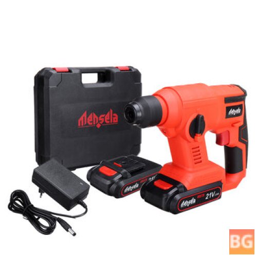 Mensela EH-LM1 100-240V 21V 2.0Ah Electric Impact Hammer - Electric Cordless Drill with One Battery