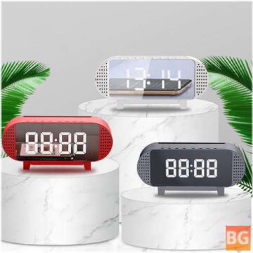 Mini Bluetooth Portable Music Player with Alarm Clock