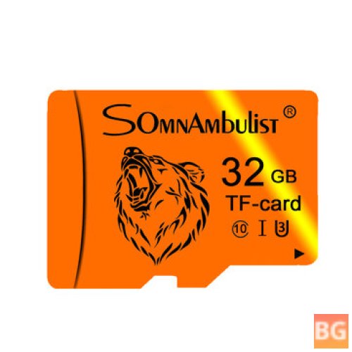 Somnambulist U3 TF Memory Card 16G, 32G, 64G, 128G - Bear Head Style