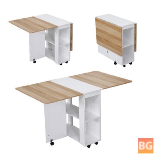 Folding Table with 4 Stools - W1400*D800*H740MM