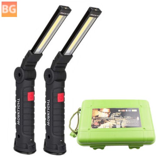 Bikight COB LED Work Light - USB Rechargeable LED Flashlight with Cable - Car Charger