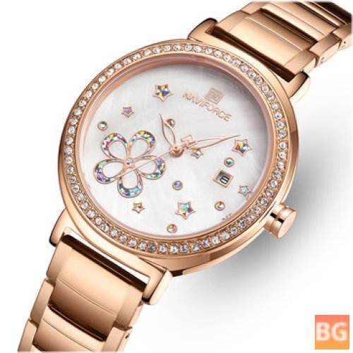 Date Display women's wristwatch with classic design quartz watch - 5016
