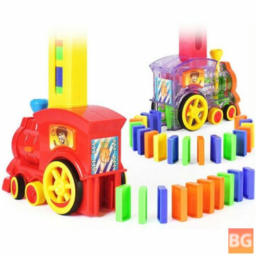 Toy Train Car with Blocks and Elevator - Set up and play - Colorful bricks - for children