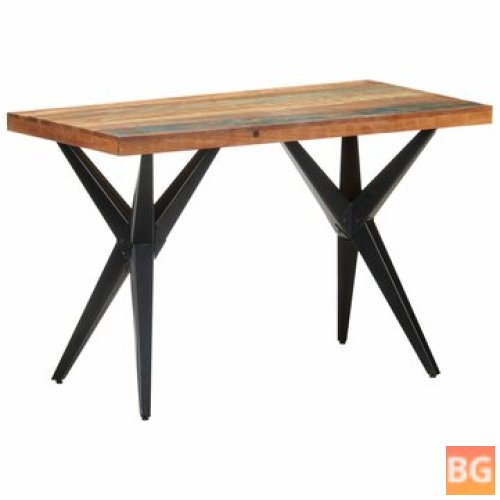 Dining Table with Solid Wood Base and Legs