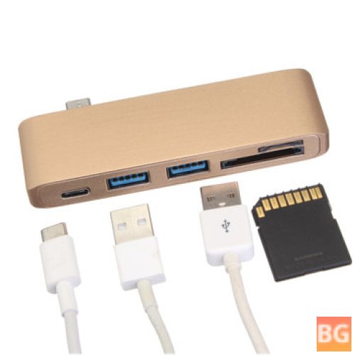 USB 3.0 to Type-C Hub with 2 Ports - PC