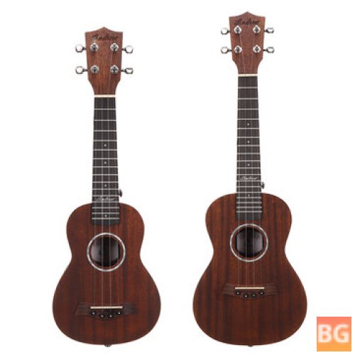 Andrew 21 Inch Mahogany High Molecular Carbon String Tan Color Ukulele for Guitar Player