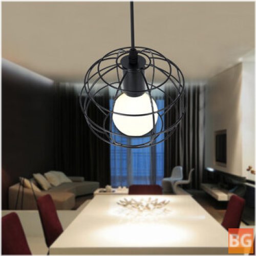 Wrought Iron Chandelier with Floor Lamp Shade