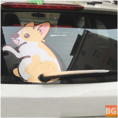 Kangaroo Tail Wiper Reflective Decals for Cars