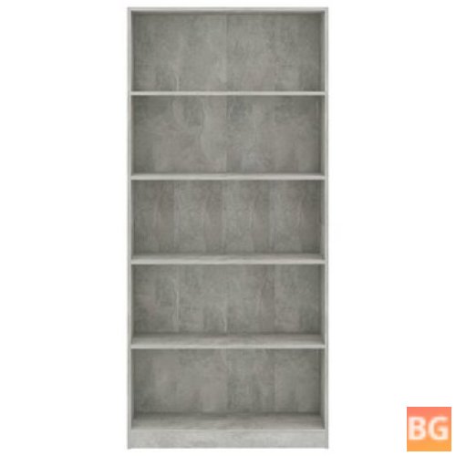 Book Cabinet - Gray 31.5"x9.4"x68.9