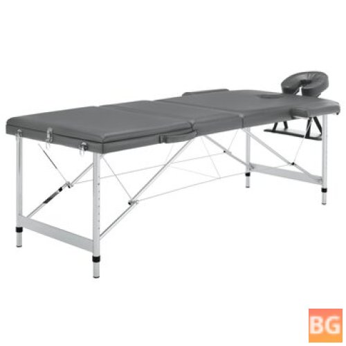 Aluminum Frame massage table with six zones 186x68 cm