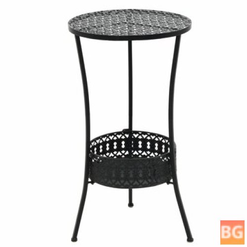 Bistro Table - 40x70 cm Metal Black