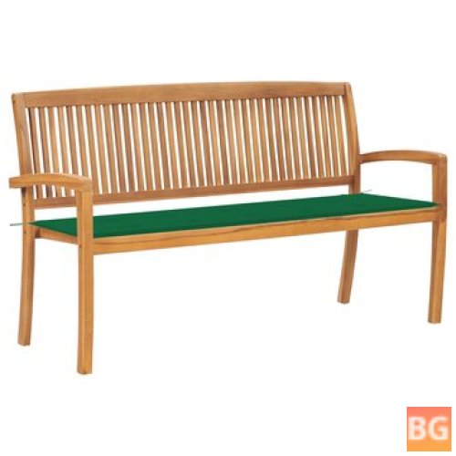 Patio Bench with Cushion - 62.6