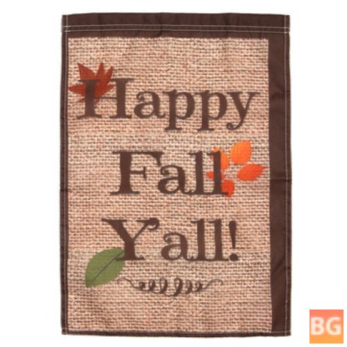 Happy Fall Yall - Polyester House Decorations - Garden Flag