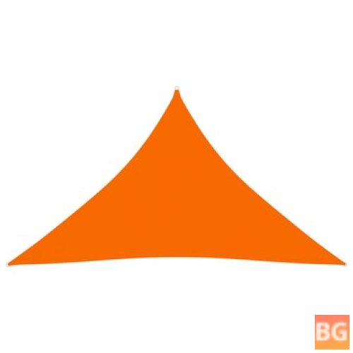 Orange Triangular Sun Shade 3.5x3.5x4.9m in