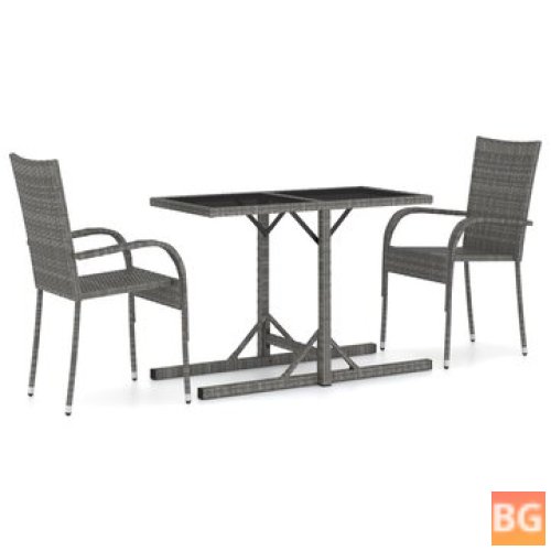 Gray Garden Table and chairs