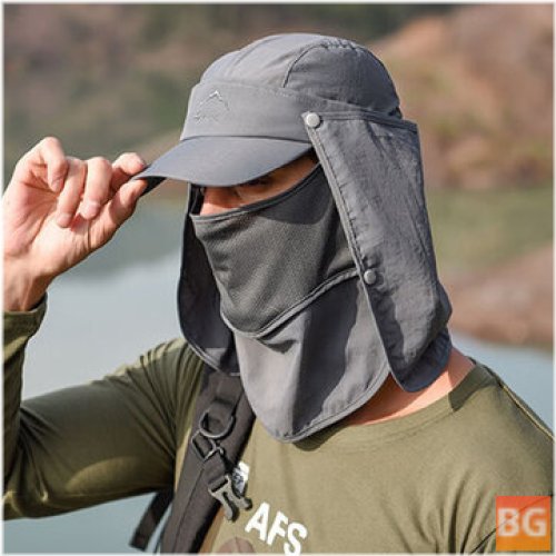 Sun Protective Cover for Face Visor - Quick-drying, Breathable Baseball Cap
