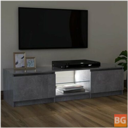 TV Cabinet with LED Lights (Gray) 47.2