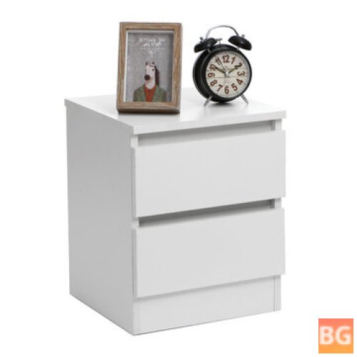 Nightstand with Hutch and Storage