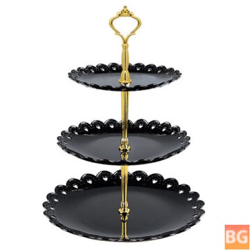 Round Cake Tray with 3 Layers - Stand for Desserts