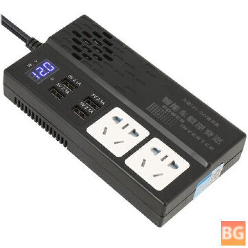 500W Car Power Inverter with 4 USB and Digital Display