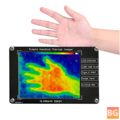 2.8" Thermal Imager with Infrared Sensors and LCD Display