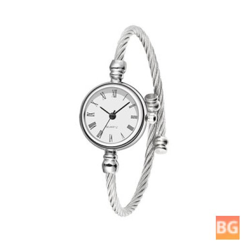 Women's Quartz Watch with Roman Numerals - Fashionable and Trendy