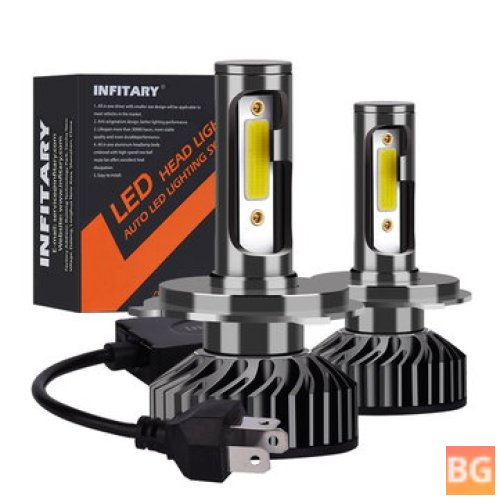 Infitary F2 Car LED Headlights - Fog Lamp H1, H3, H4, H7, H11 - 9005, 9006, 12V-24V - 72W - 8000LM - 6500K - White