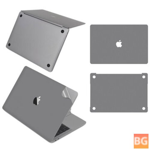 2-in-1 Top and Bottom Soft TPE Sticker Protector for Macbook Pro 13 inch