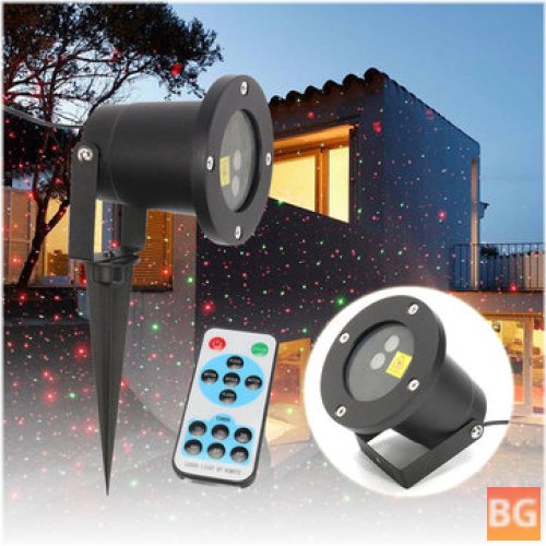 Waterproof Christmas Star Projector with Remote Control LED Lights
