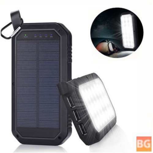 Solar Powered Camping Light - 3 USB Port - for iPhone iPad Android