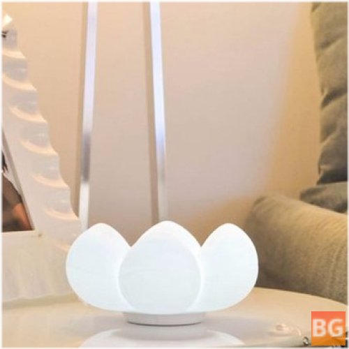 Soft Silicone Flower Night Light - Cosmetic Storage Lamp