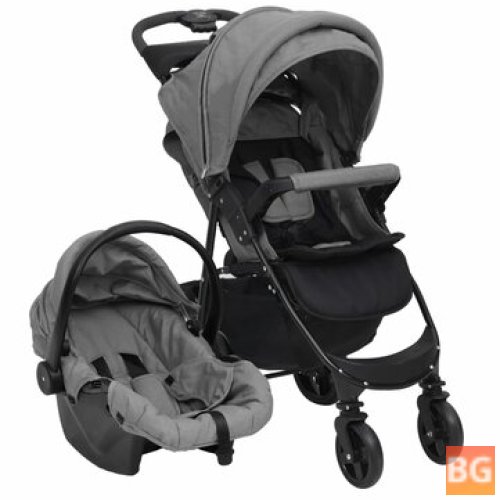 VidaXL Carriage for Children - 3-in-1 with Stroller