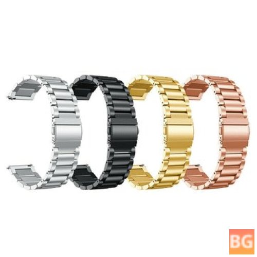 Stainless Steel Watch Band for Samsung Galaxy Watch Active2/ Amazfit Bip Lite Smart Watch