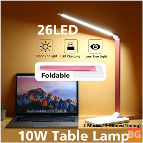 Table Lamp with 10W Touch Switch and USB Charging