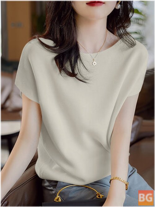 Summer Casual Solid Blouse