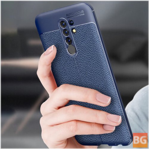 Litchi Case for Redmi 9 with Lens Protector - Business