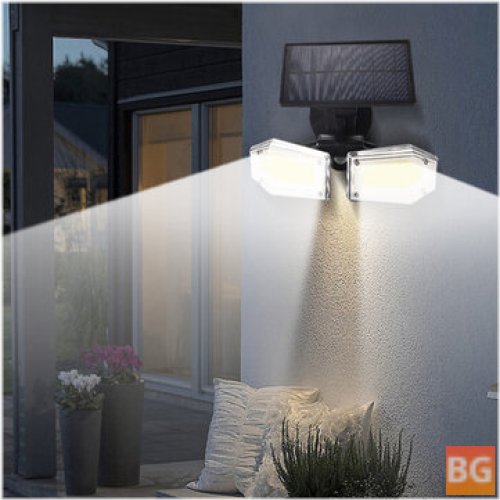 Solar Light with Motion Sensor - Garden Security Lamp