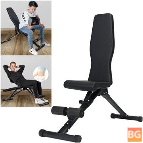 Adjustable Sit Ups Bench with 3 Levels of Cushion & 7 Levels of Backrest Adjustment for Home & Office