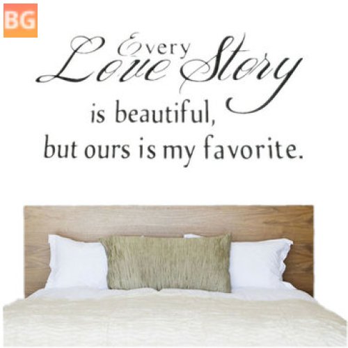 Love Story Proverb Wall Stickers