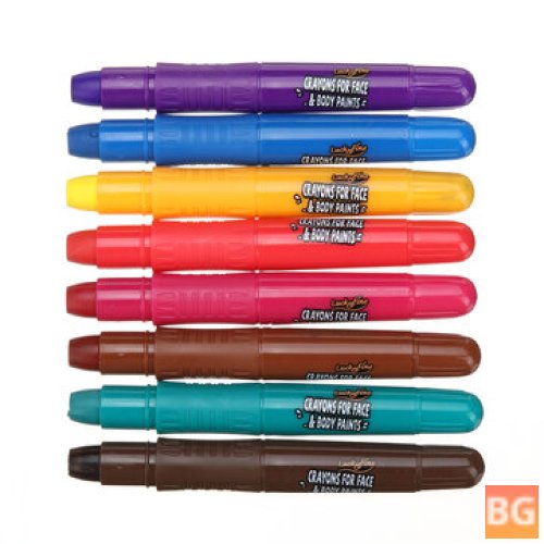 Luckyfine Face & Body Paint Crayons Set for Safe and Fun Halloween & Christmas Decorations