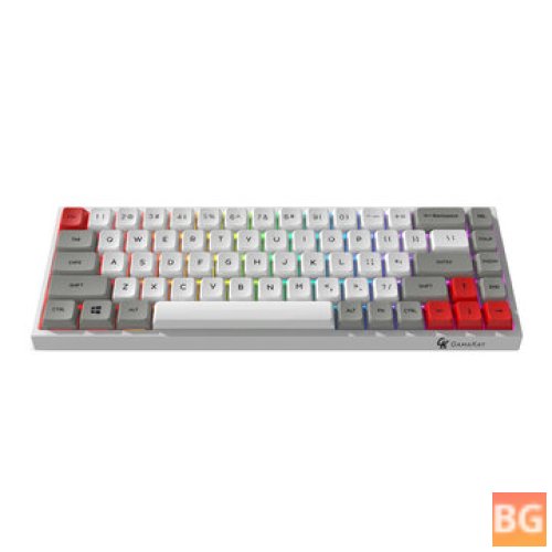 TK68 Mechanical Keyboard - 68 Keys - Triple Mode Connection - Wired / Bluetooth / 2.4G - with Receiver Gateron Switch XDA Profile PBT Keycaps