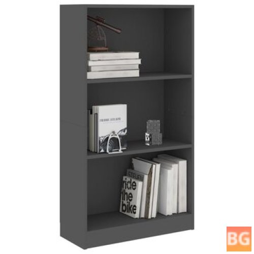 Gray Book Cabinet with 23.6