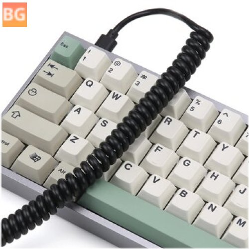 KBDfans Spiral Telephone Line Mechanical Keyboard Data Cable - USB Type-C