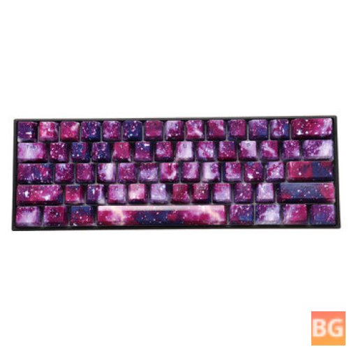 104 Keys Purple Starry Sky Keycap Set For Mechanical Keyboard