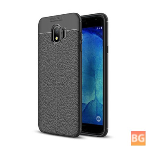 Leather TPU Protective Case for Samsung Galaxy J4 2018 EU Version