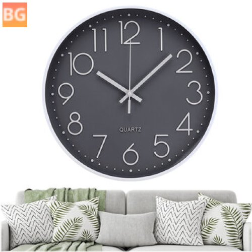 One-Time-Use HD Glass Dial Stereo Number Wall Clock