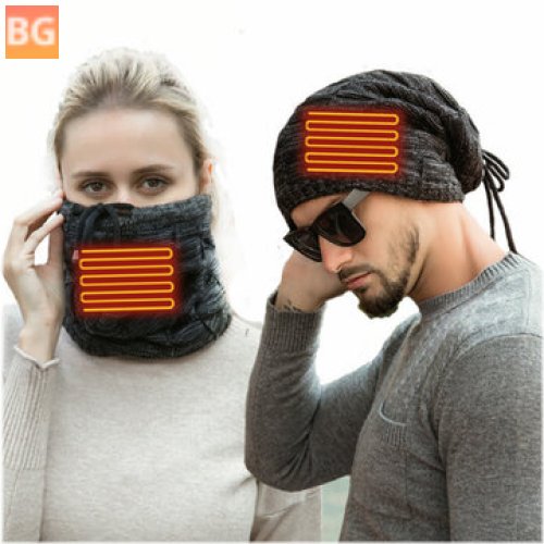 Electric Heating Scarf with Thermostat -Winter Pullover Hats