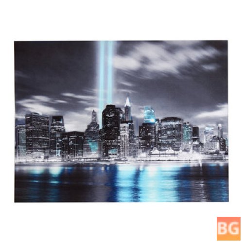 Canvas Print - Skyline Wall Decorative Print Art Pictures - Frameless Wall Hanging Decorations for Home Office