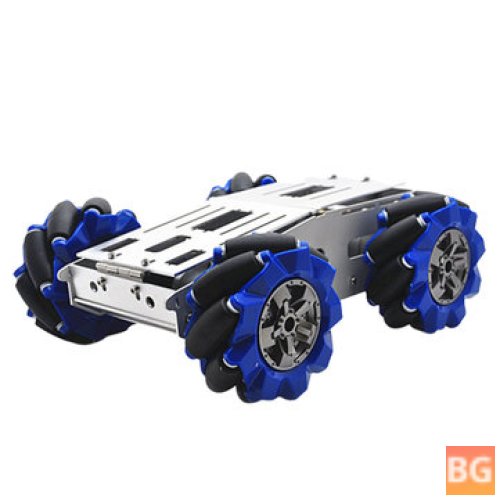 RC Car Chassis with 103mm Omni Wheels and 12V Motor
